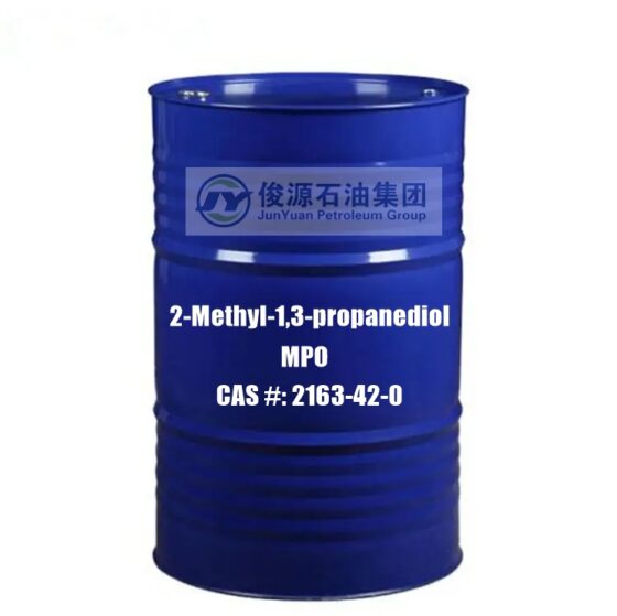 2-Methyl-1,3-propanediol 2-Methyl-1,3-propanediol is a product produced through hydroformylation of allyl alcohol with carbon monoxide and hydrogen, which is then followed by hydrogenation. It is a colorless low viscosity liquid with low toxicity. It is a non-linear diol with a unique methyl branch. CAS Number: 2163-42-0 Molecular Weight: 90.12 EC Number: 412-350-5