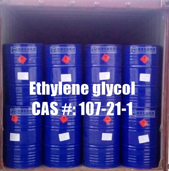 Synonyms: Glycol, 1,2-Ethanediol CAS #: 107-21-1 EC Number: 203-473-3 Molar Mass: 62.07 g/mol Chemical Formula: HOCH₂CH₂OH Hill Formula: C₂H₆O₂ Packaging: 230KG/Drum